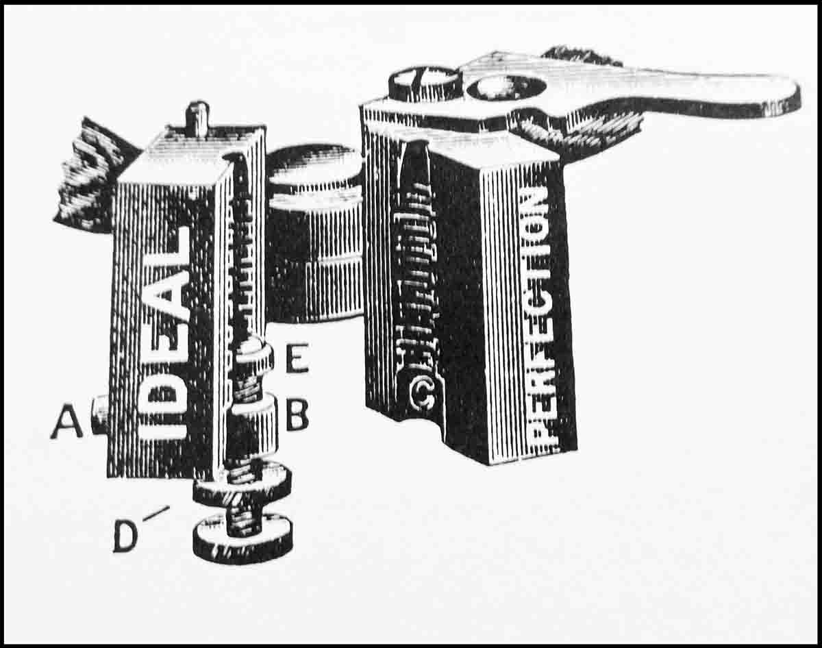 Ideal Perfection mould, on the market in early 1891, was used to cast certain Ideal .25 bullets.